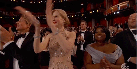 Clicca per vedere l'immagine originale Oscar 2017, come batte le mani Nicole Kidman?