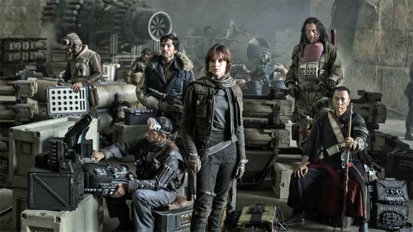 Il gruppo di Ribelli protagonisti di Rogue One: A Star Wars Story