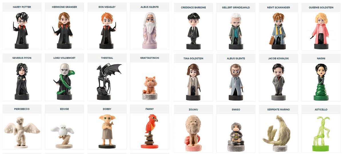 Le figurine Wizzis di Harry Potter e Animali Fantastici 2019