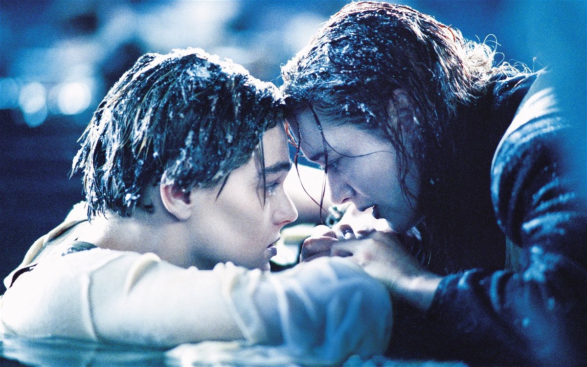 Jack e Rose in una scena di Titanic