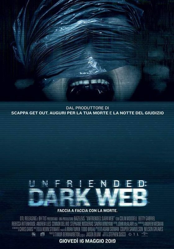 La locandina ufficiale dell'horror sequel di Unfriended