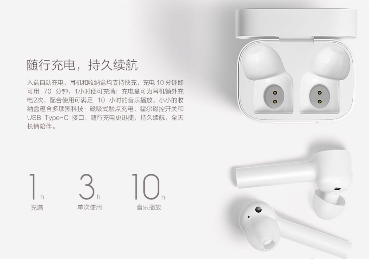 Immagine stampa degli AirDots Pod di Xiaomi