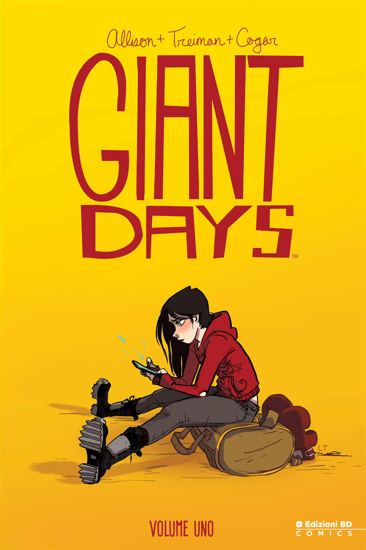 Esther sulla copertina del primo volume di Giant Days