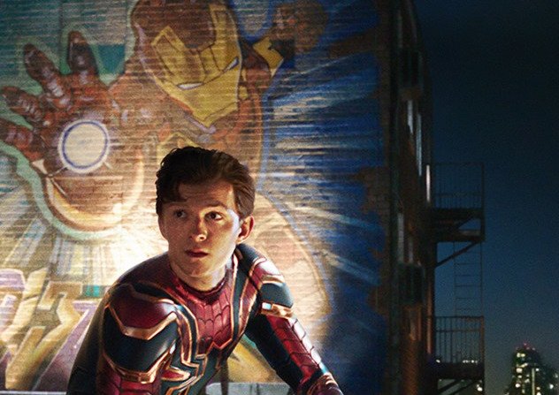 Tom Holland nei panni di Peter Parker in Spider-Man: Far From Home