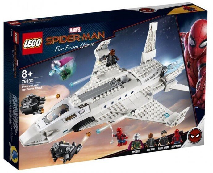Prima immagine del set LEGO Stark Jet and the Drone Attack, non ancora in commercio