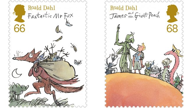 Francobolli per Roald Dahl