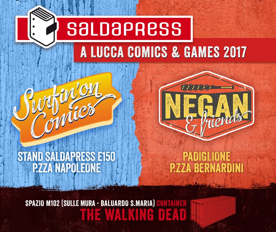 Locandina saldaPress per il prossimo Lucca Comics & Games