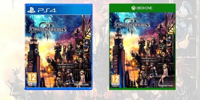 La boxart di Kingdom Hearts III su PS4 e Xbox One