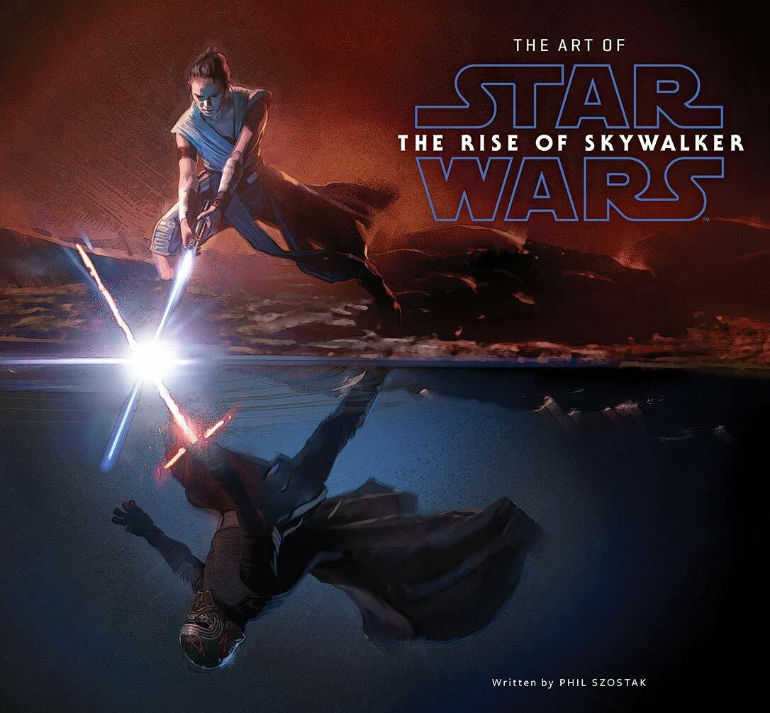 Kylo e Rey combattono nella cover del libro The Art of Star Wars: The Rise of Skywalker