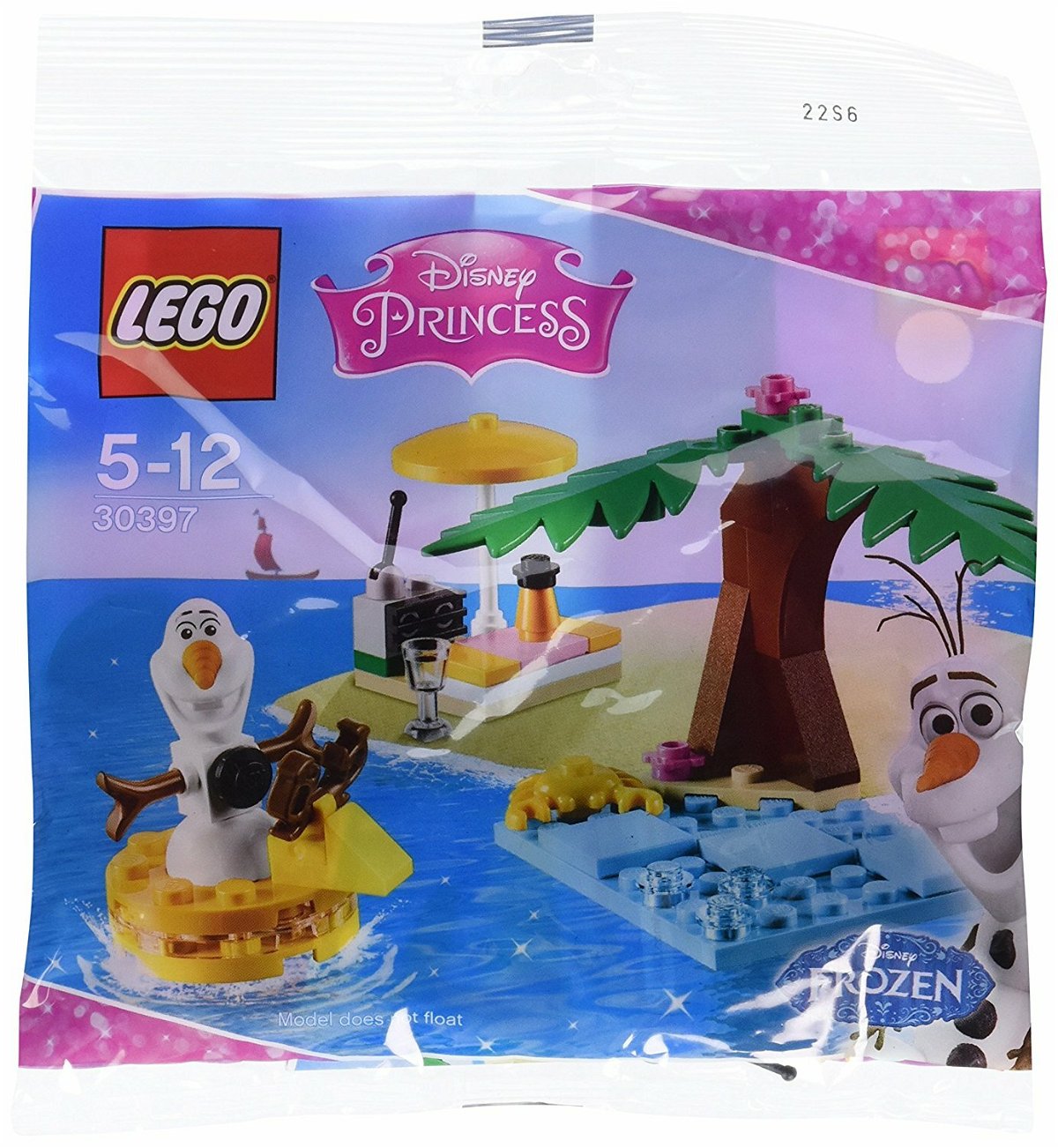 Dettagli della confezione del set LEGO Il divertimento estivo di Olaf 