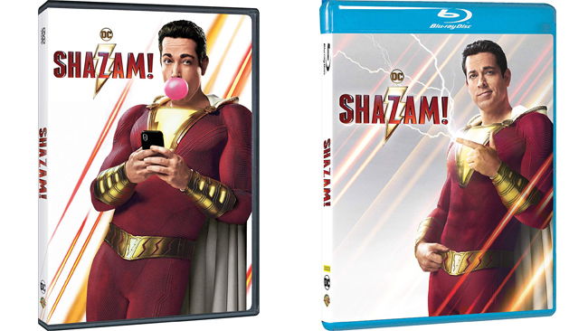 Clicca per vedere l'immagine originale Shazam - il film con Zachary Levi in formato DVD e Blu-ray