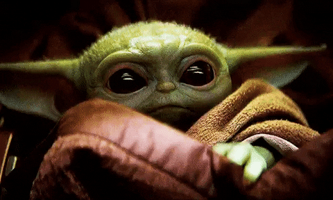 Clicca per vedere l'immagine originale La tenera gif di Baby Yoda
