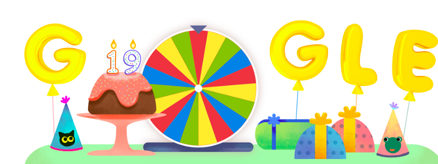 Il Doodle per il compleanno di Google