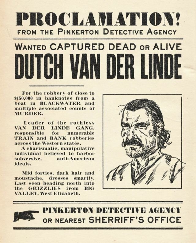 Dutch Van Der Linde è il leader della gang protagonista di Red Dead Redemption 2