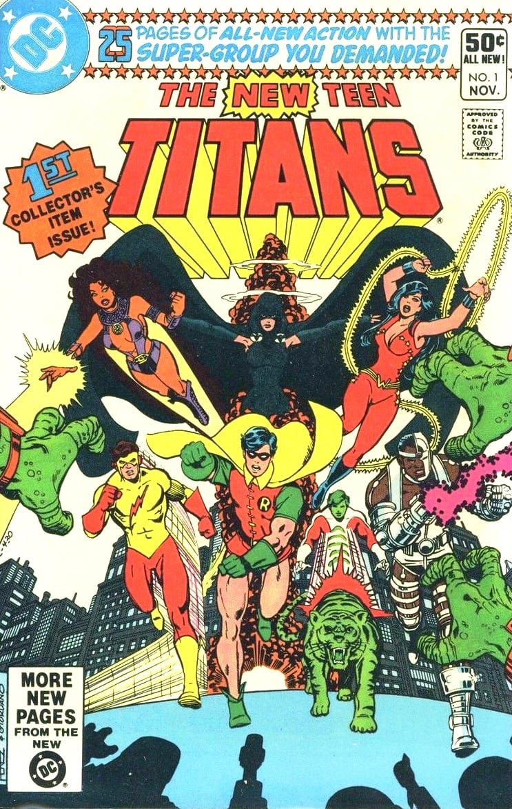 Copertina di New Teen Titans #1, disegnata da Goerge Peréz