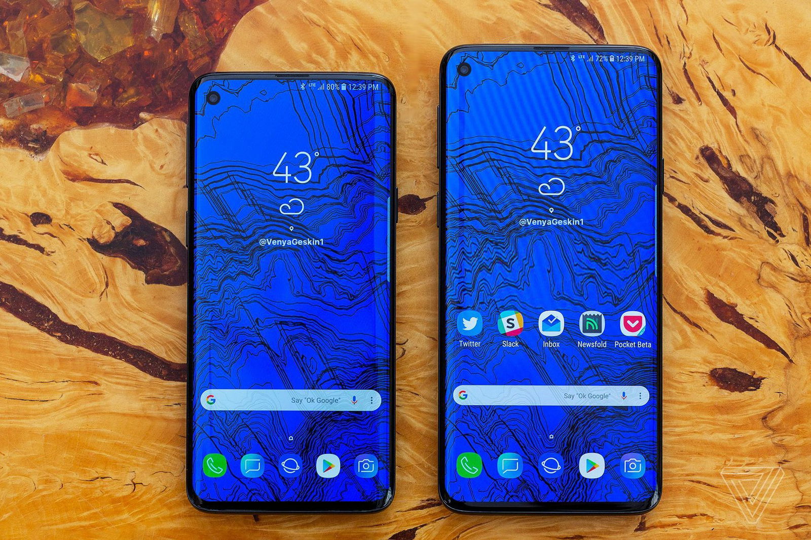 Un concept dei Galaxy S10 ed S10+ realizzato da Ben Geskin