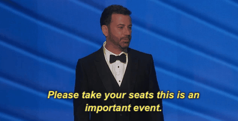 Jimmy Kimmel nel monologo iniziale degli Emmy