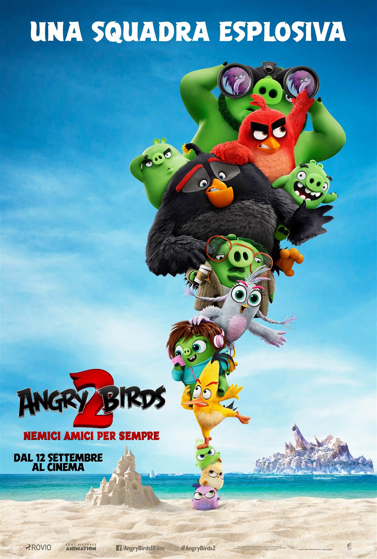 Il poster italiano di Angry Birds 2