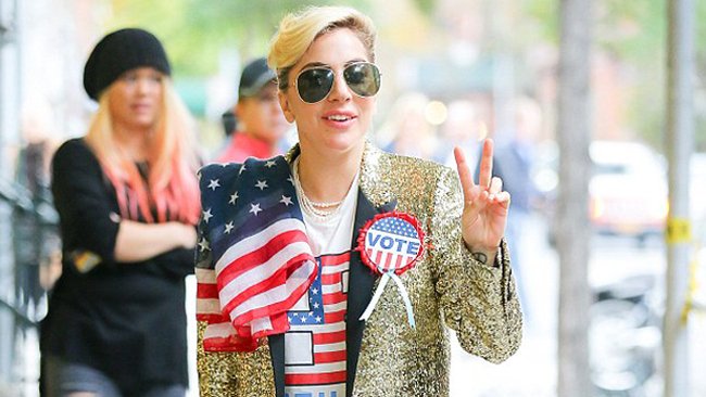 Lady Gaga prima del voto