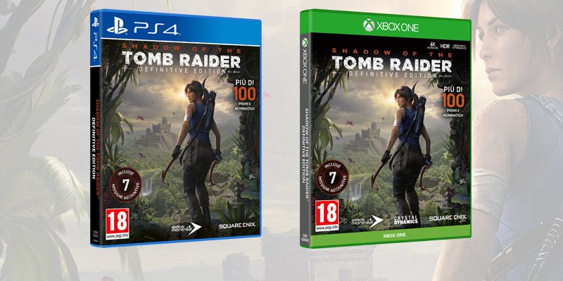 Le copertine di Shadow of the Tomb Raider - Definitive Edition