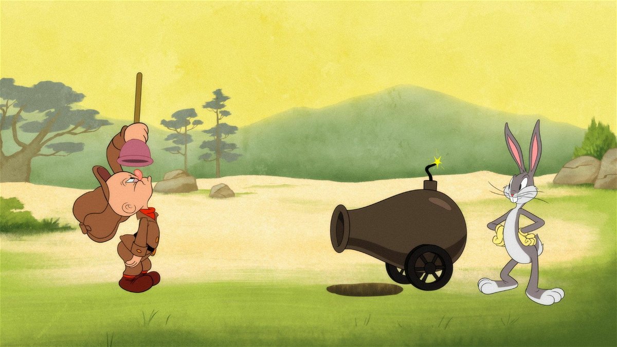 Un'immagine che ritrae i personaggi di Taddeo e Bugs Bunny