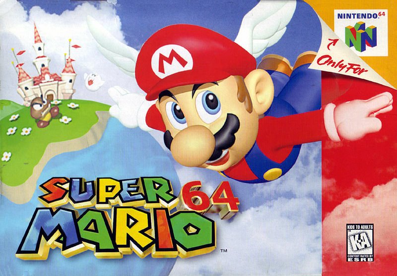 Super Mario 64, uno dei titoli più celebri di Nintendo