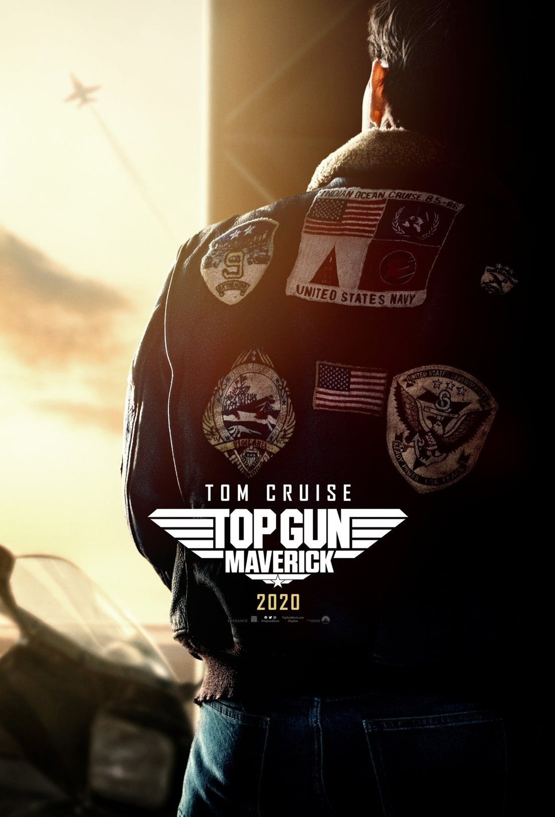 Tom Cruise nel poster di Top Gun: Maverick