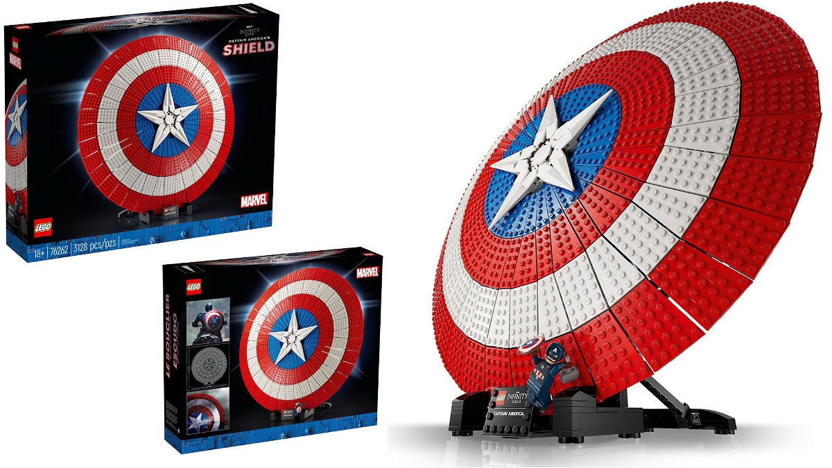 Lo scudo di Captain America LEGO: il set costruito e la sua scatola