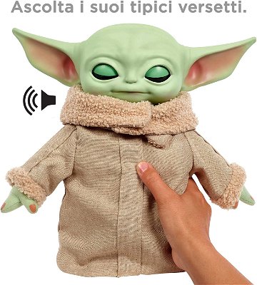 Baby Yoda pupazzo che parla e muove braccia 4