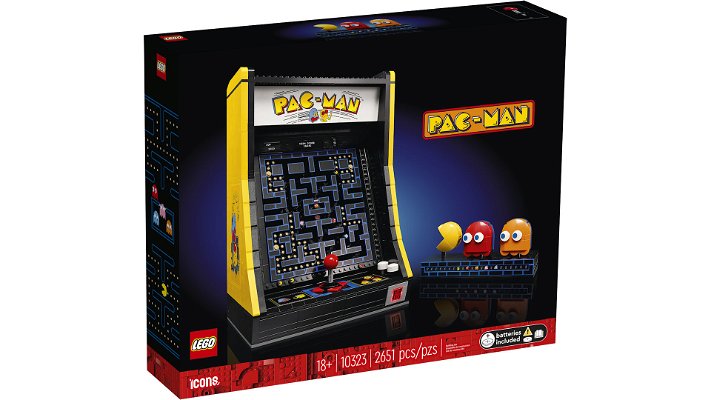 La scatola del set LEGO Icons #10323 PAC-MAN Arcade (Fronte)