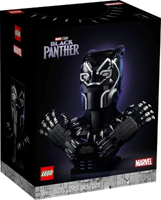 Black Panther LEGO busto in scatola