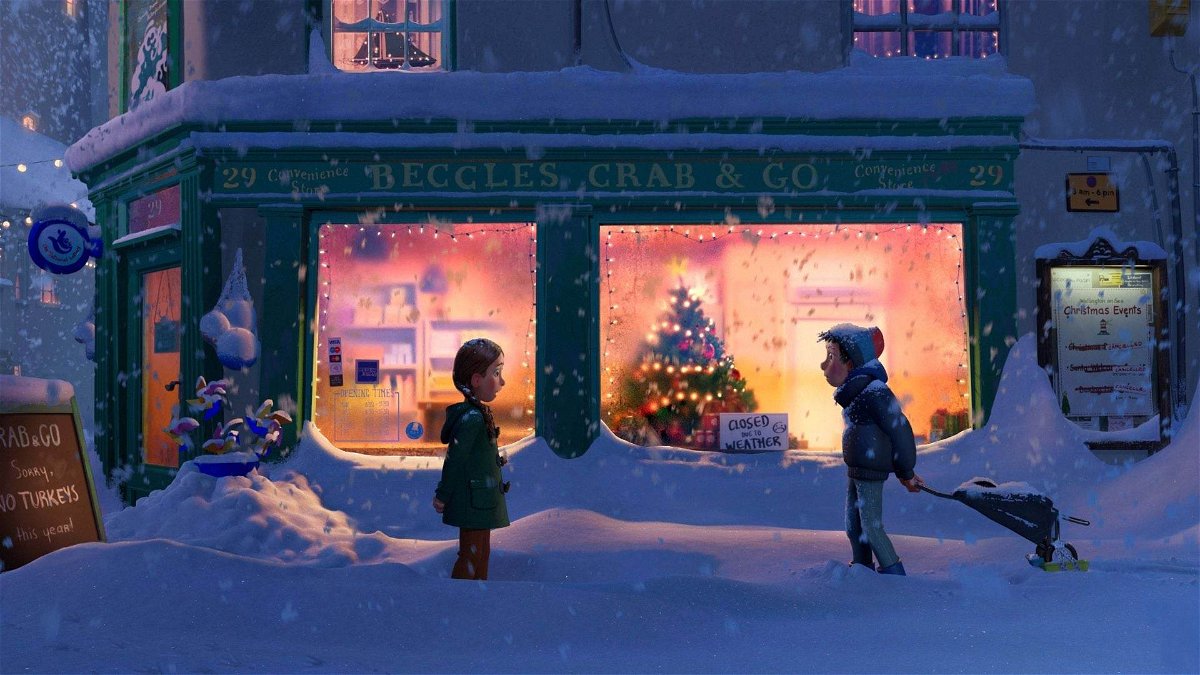 That Christmas - Due bambini uno di fronte all'altro in mezzo alla neve