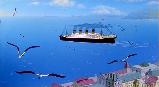 Il Titanic nel film di animazione Titanic - La Leggenda Continua