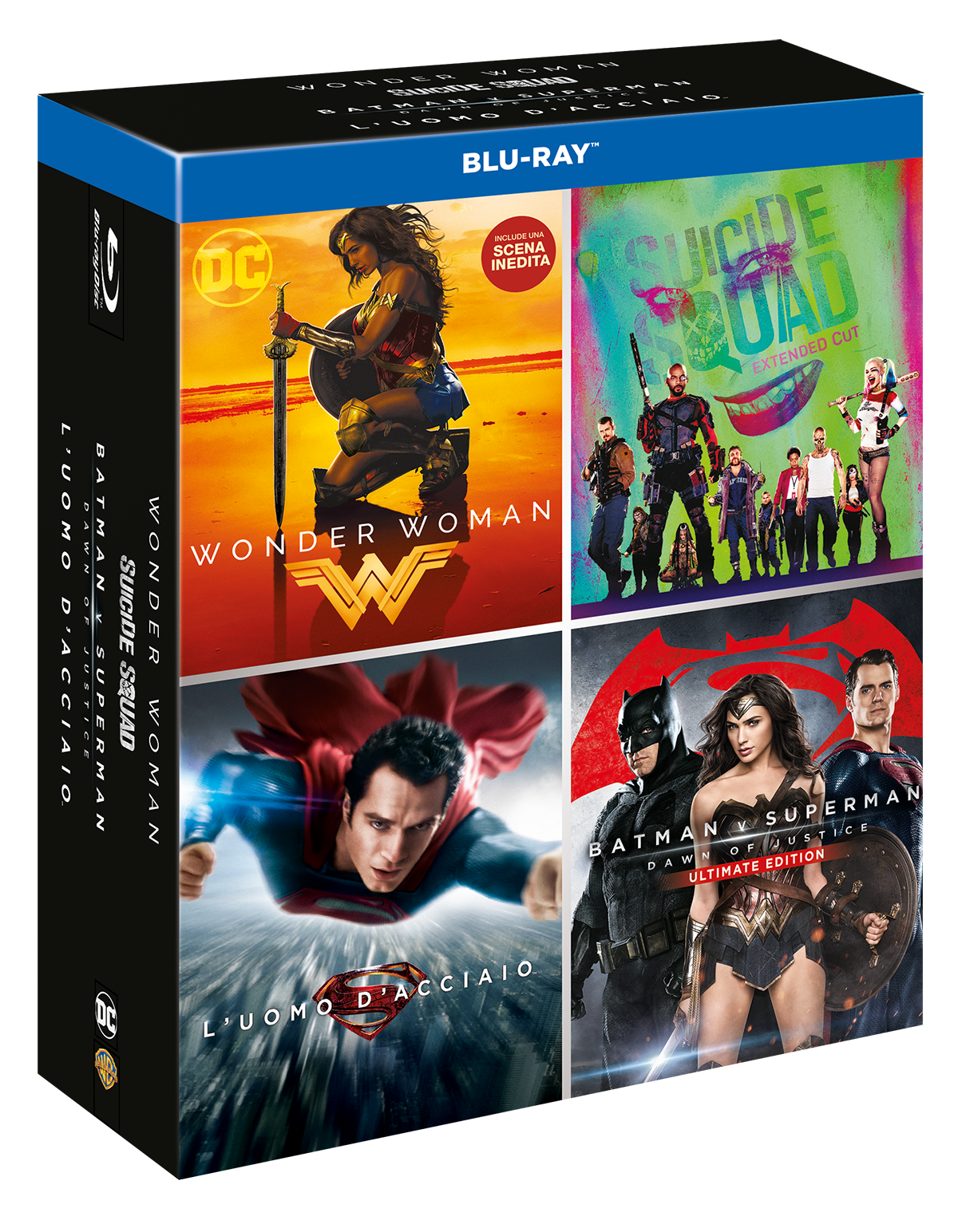 Il cofanetto DC 4 Movies Boxset