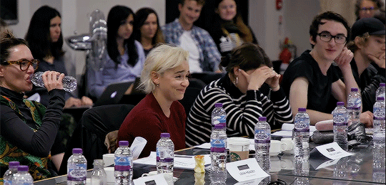 Emilia Clarke e il cast di GoT 8