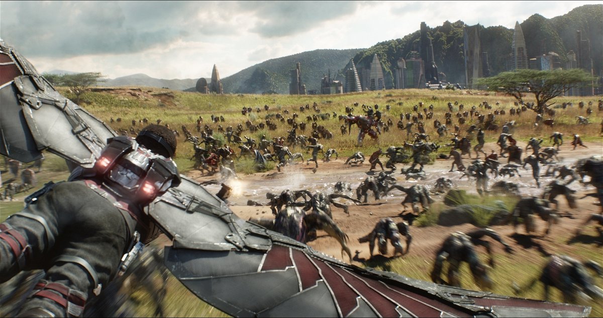 La battaglia dei Vendicatori contro Thanos in Wakanda