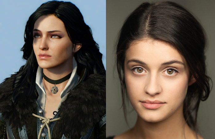 Clicca per vedere l'immagine originale Yennefer e Anya Chalotra