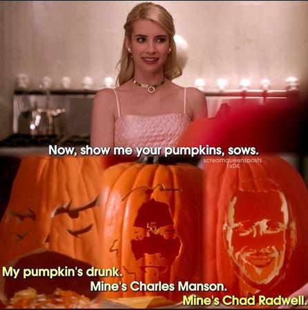 Chanel e le sue amiche intagliano zucche per Halloween