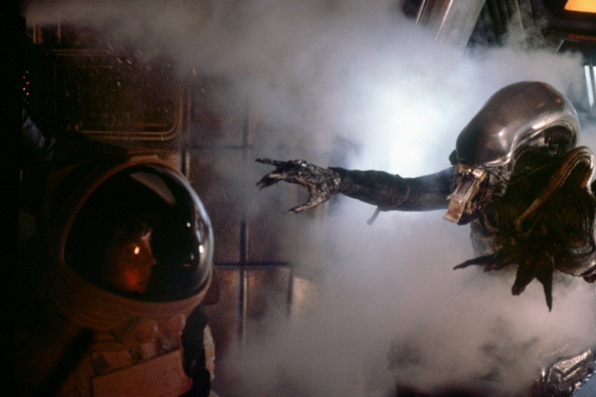 Una scena del film Alien, del 1979