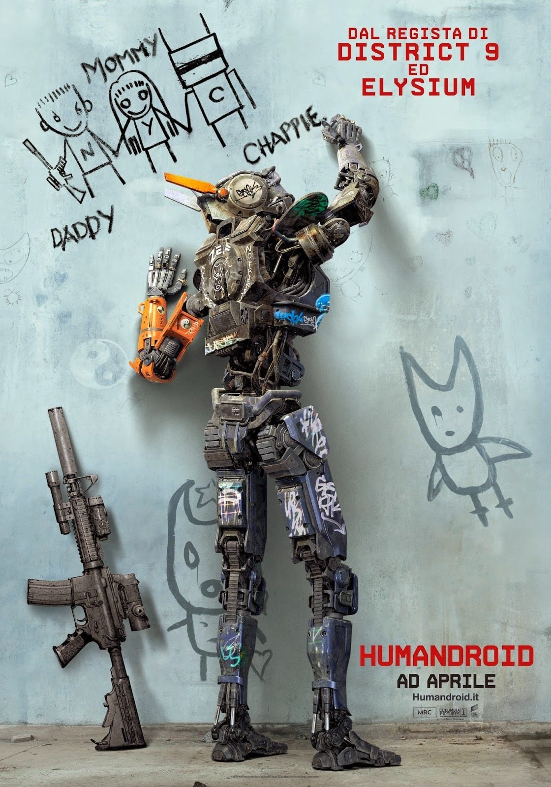Chappie nella copertina di Humandroid