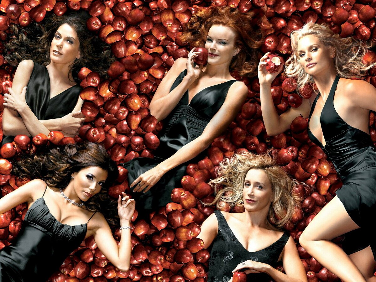 Il cast di Desperate Housewives immerso nelle mele