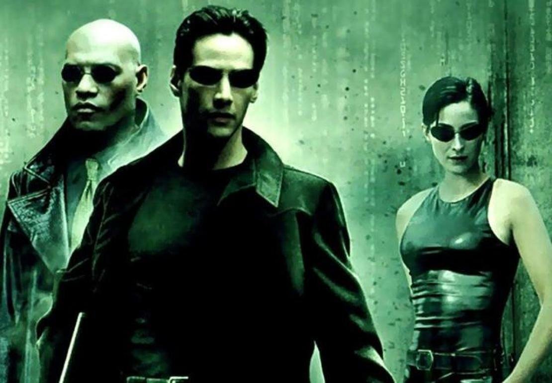 Morpheus, Neo e Trinity, protagonisti di Matrix