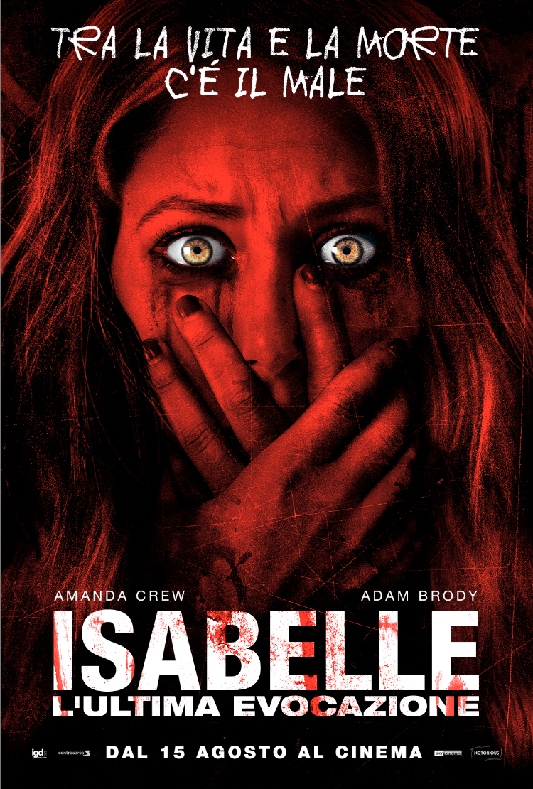 La locandina dell'horror Isabelle – L’ultima evocazione, con Adam Brody