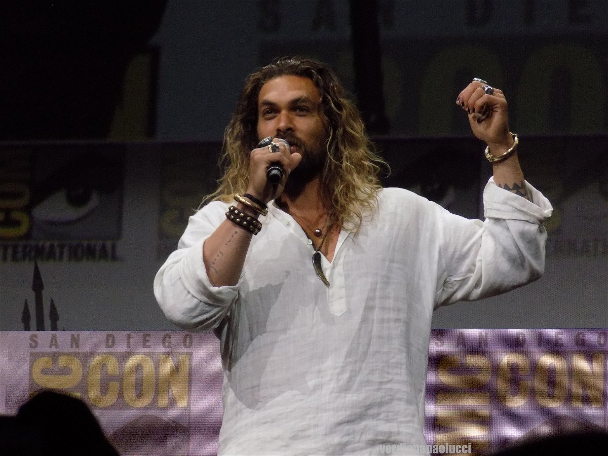 Jason Momoa (Aquaman) al San Diego Comic-Con 2017