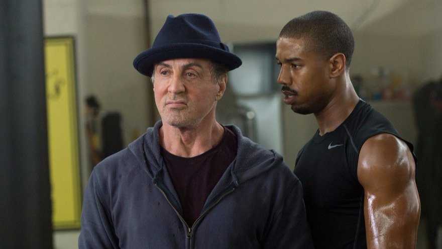 Sylvester Stallone e Michael B. Jordan in Creed