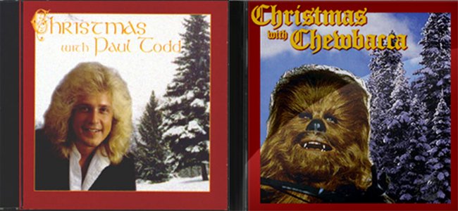 Le copertine dei CD di Paul Todd e Chewbacca a confronto