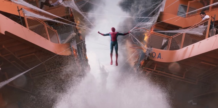 Le ragnatele di Spider-Man in Spider-Man: Homecoming