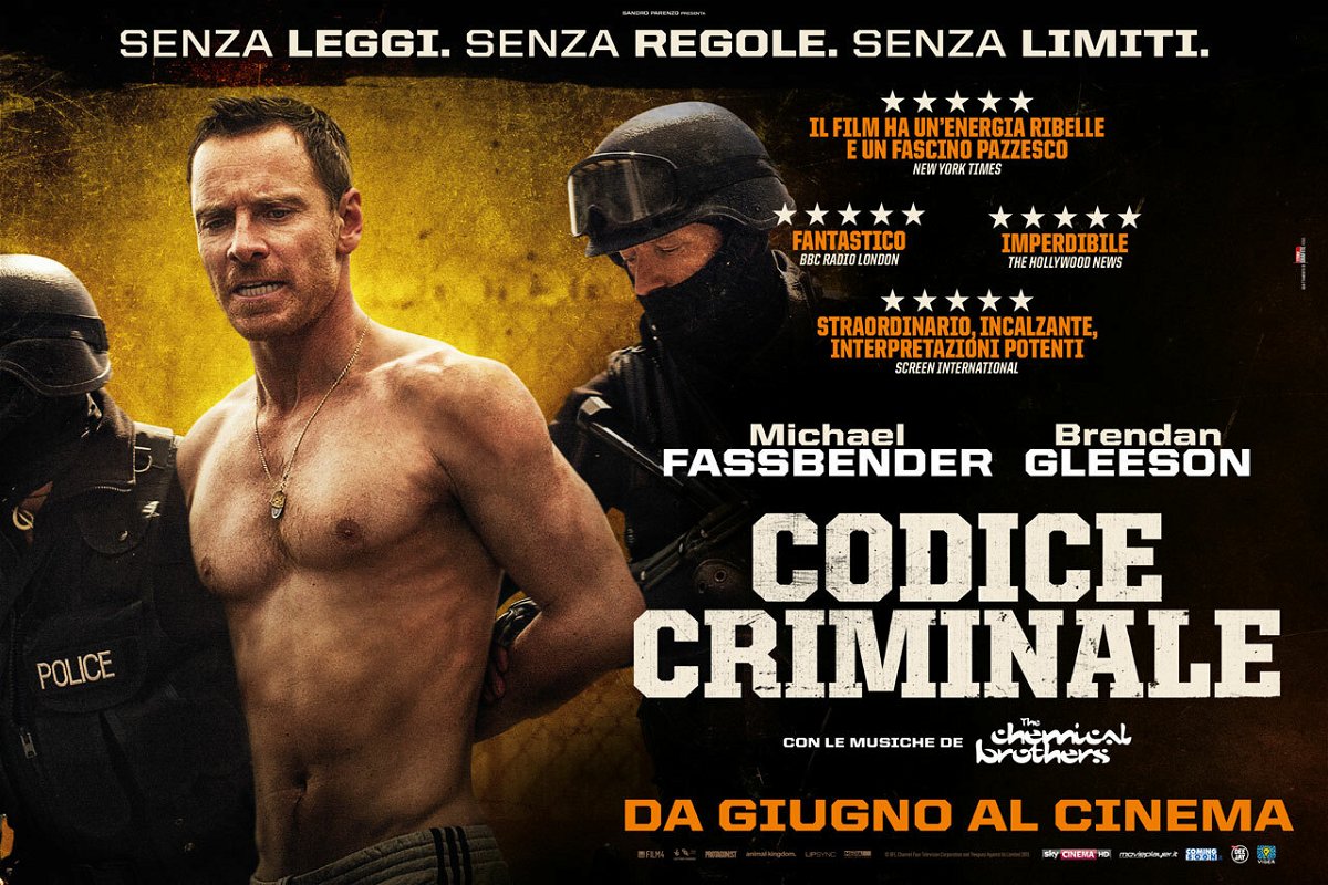 Michael Fassbender nel poster italiano del film Codice Criminale