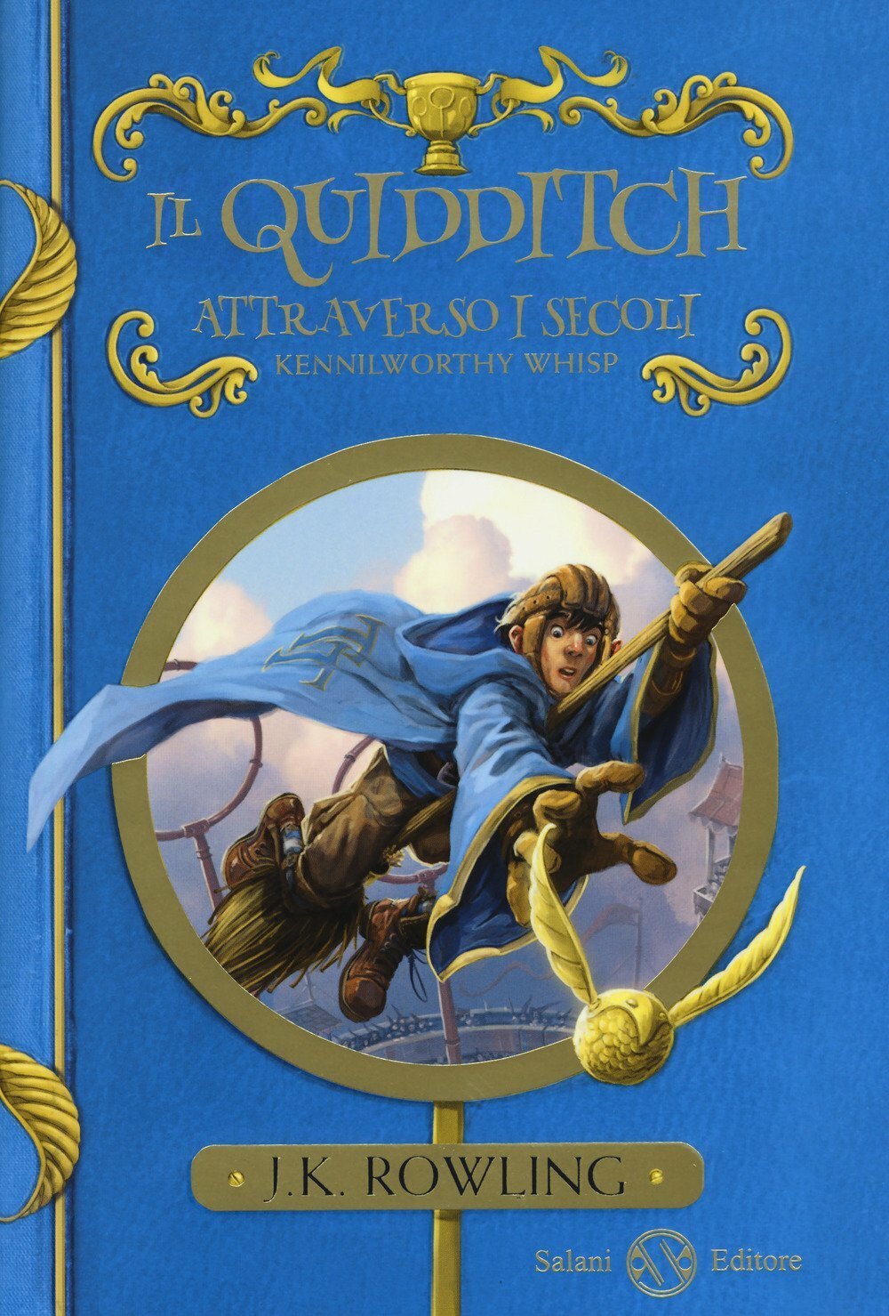 La copertina del libro Il Quidditch attraverso i secoli