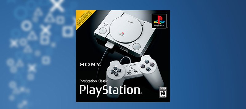 Immagine stampa della confezione di PlayStation Classic